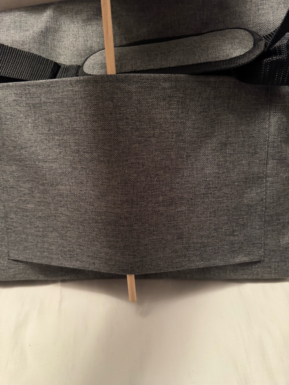 NWOT- Heathered Grey Laptop Messenger Bag Padded/Adjustable Shoulder Strap - Picture 8 of 10